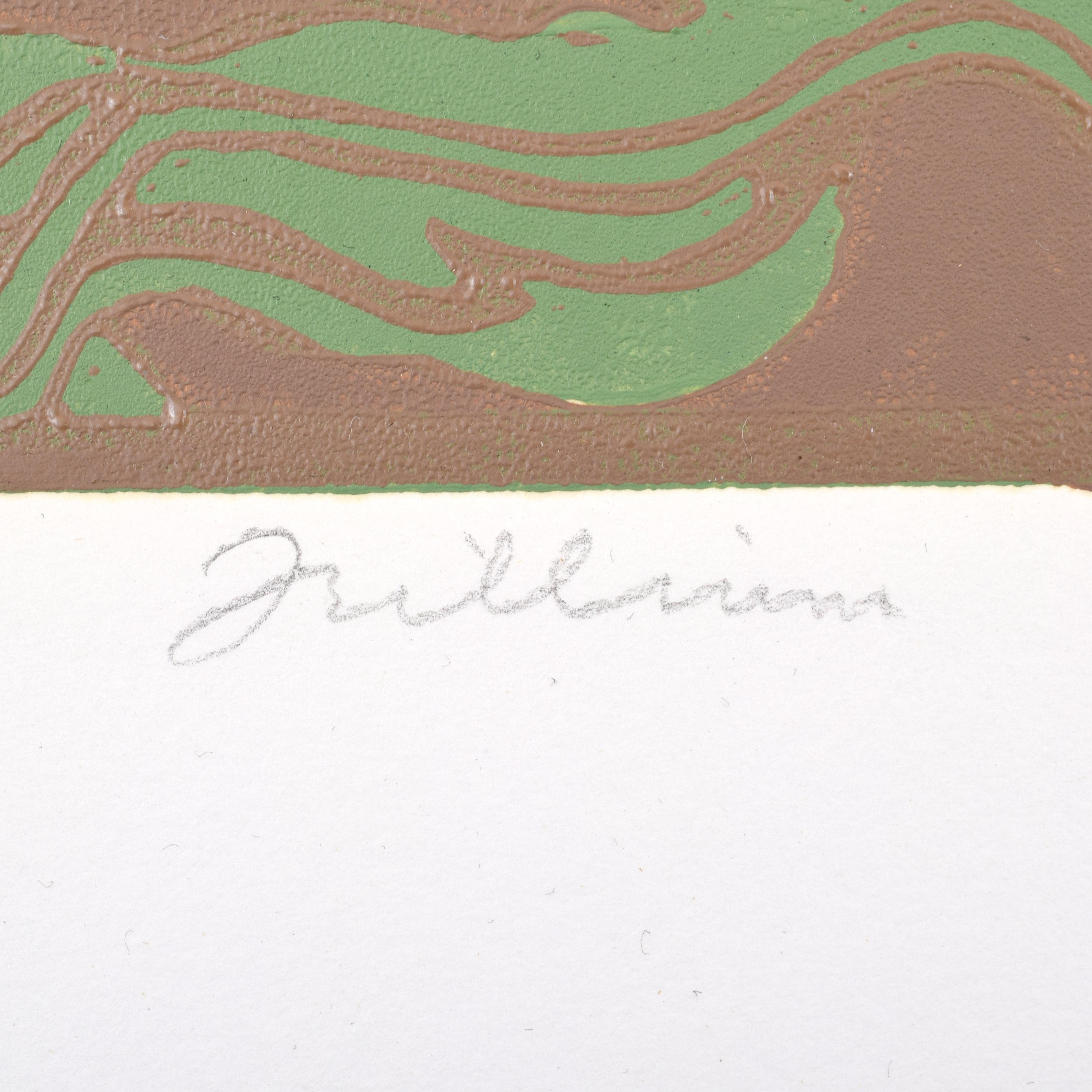 Jack Beal TRILLIUM Linocut For Sale 2