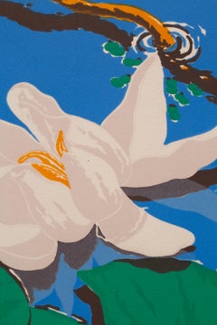 "Pond Lilies", Color Lithograph Pencil Signed and Numbered (42/120)