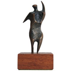 Jack Boyd Sculpture moderniste abstraite en bronze