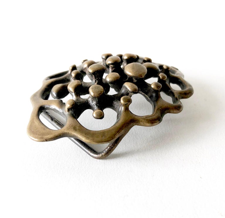 Jack Boyd Bronze San Diego Modernist Spore Belt Buckle at 1stDibs