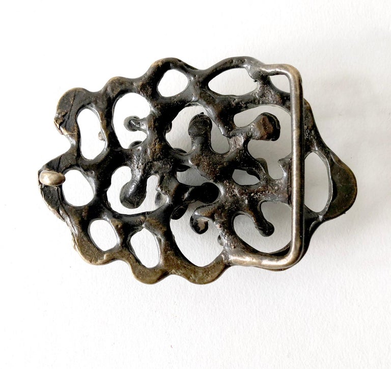 Jack Boyd Bronze San Diego Modernist Spore Belt Buckle at 1stDibs