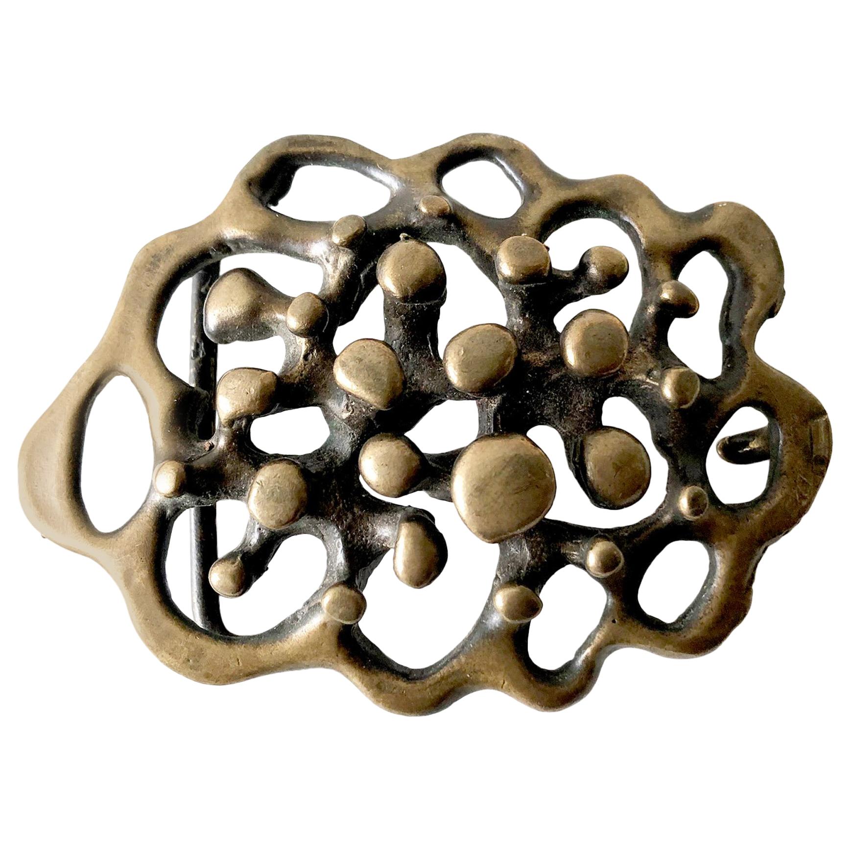 Jack Boyd Bronze San Diego Modernist Spore Belt Buckle