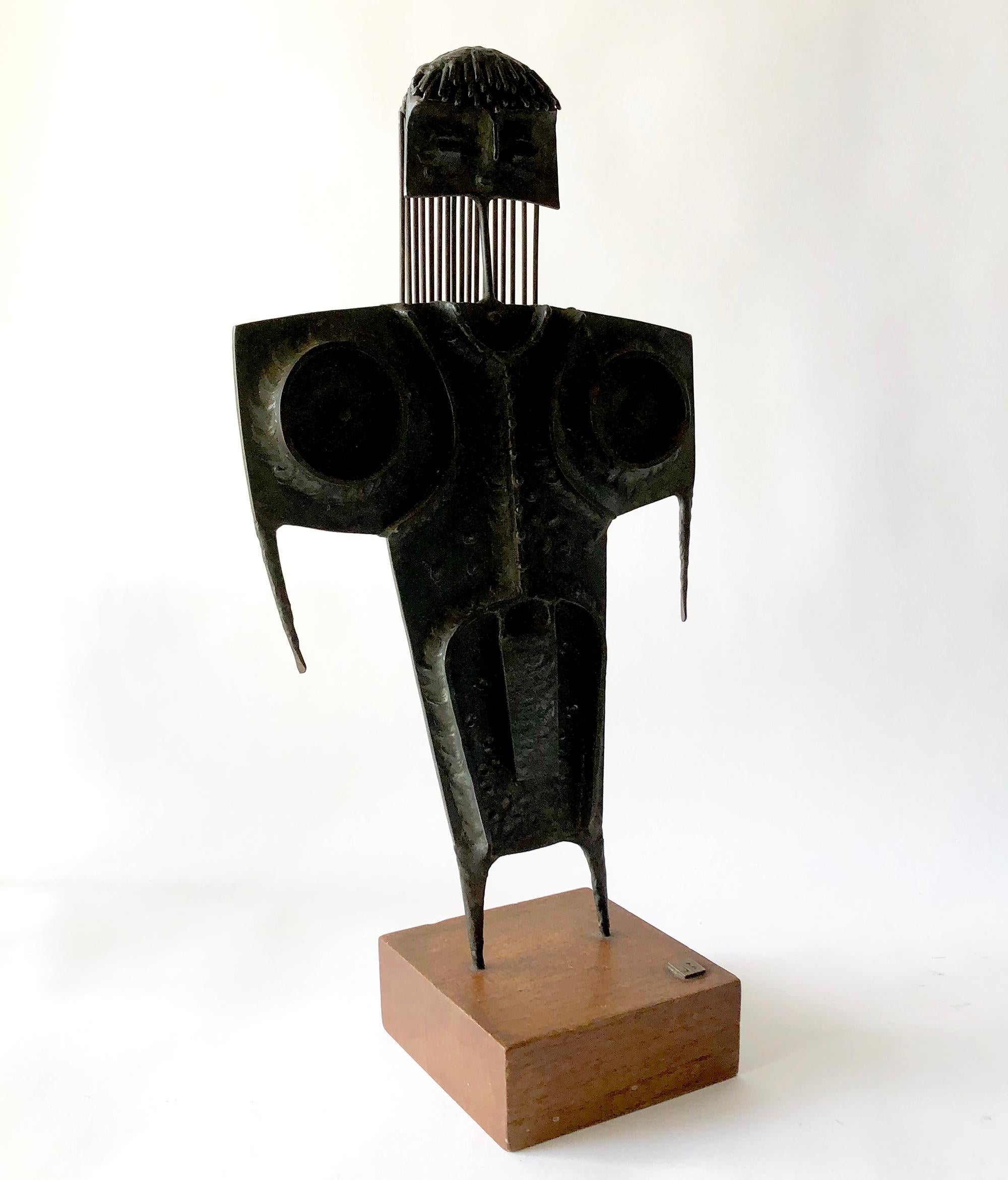 Mid-Century Modern Jack Boyd Iron Queen San Diego Modernist Sculpture