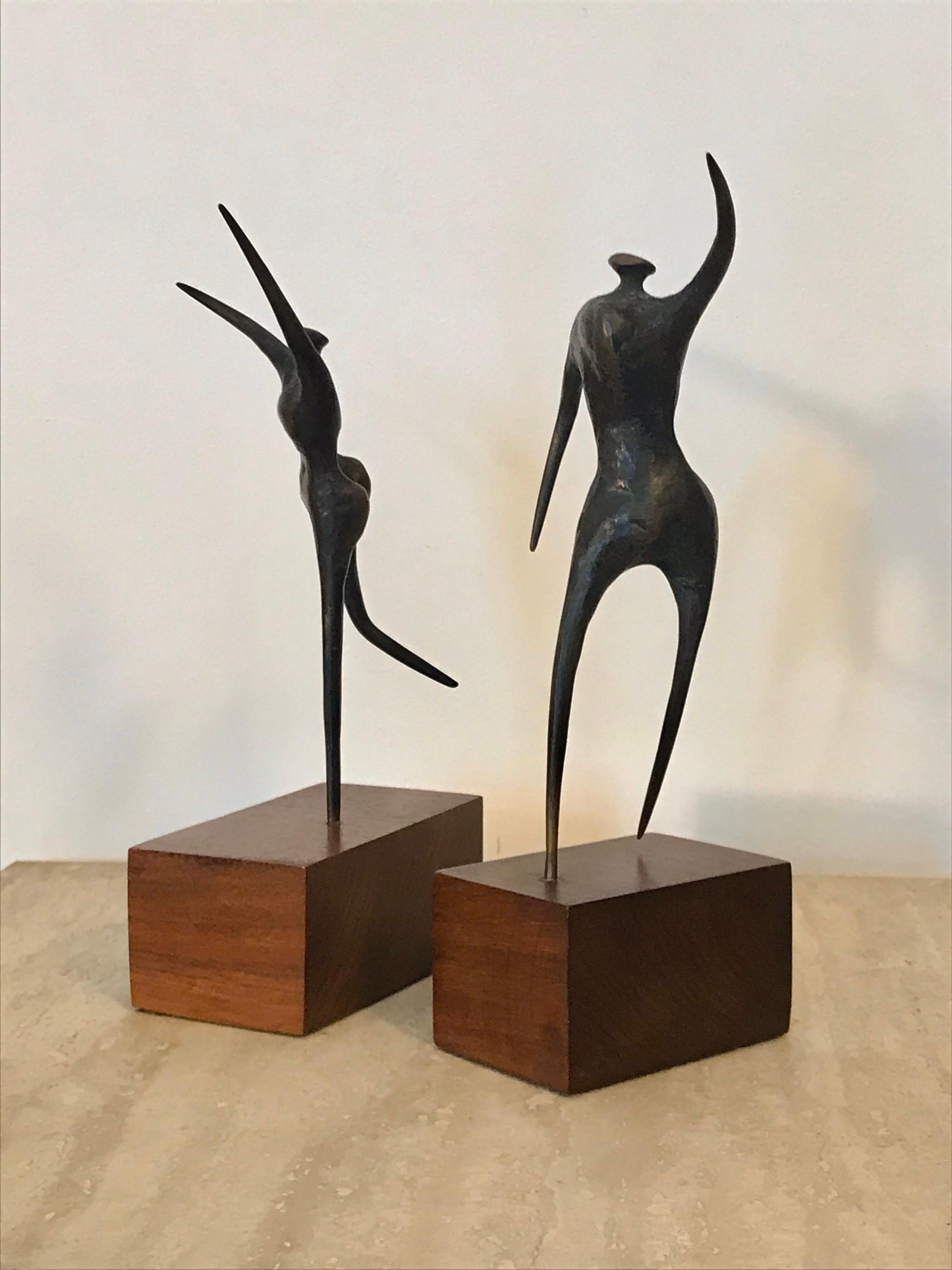 Jack Boyd Small Bronze Sculpture Figures, 20th Century 2