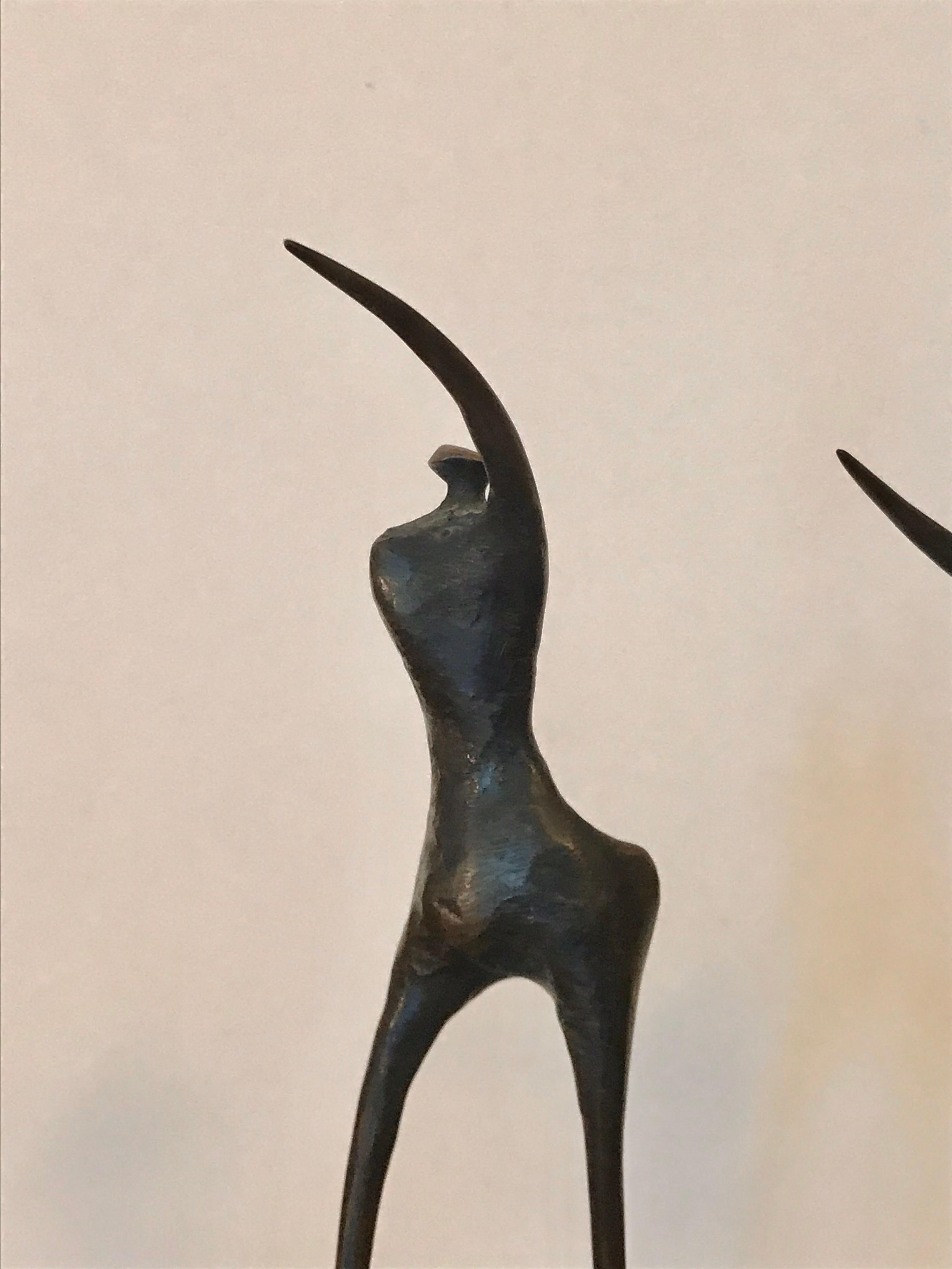 Mid-Century Modern Jack Boyd Small Bronze Sculpture Figures, 20th Century