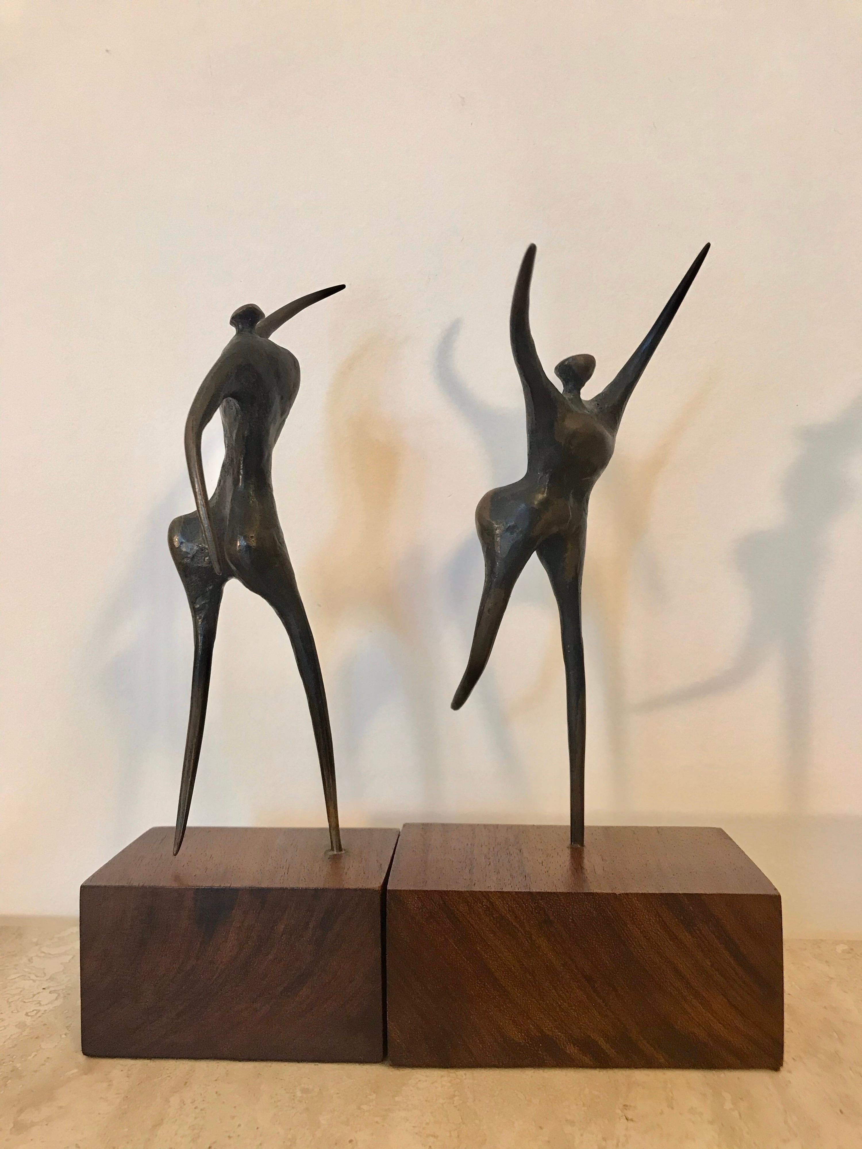 Jack Boyd Small Bronze Sculpture Figures, 20th Century In Excellent Condition In Los Angeles, CA