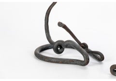 Jack Brubaker (am. 20°-21° sec.) Set di quattro bastoncini per candele moderne in ferro e ottone