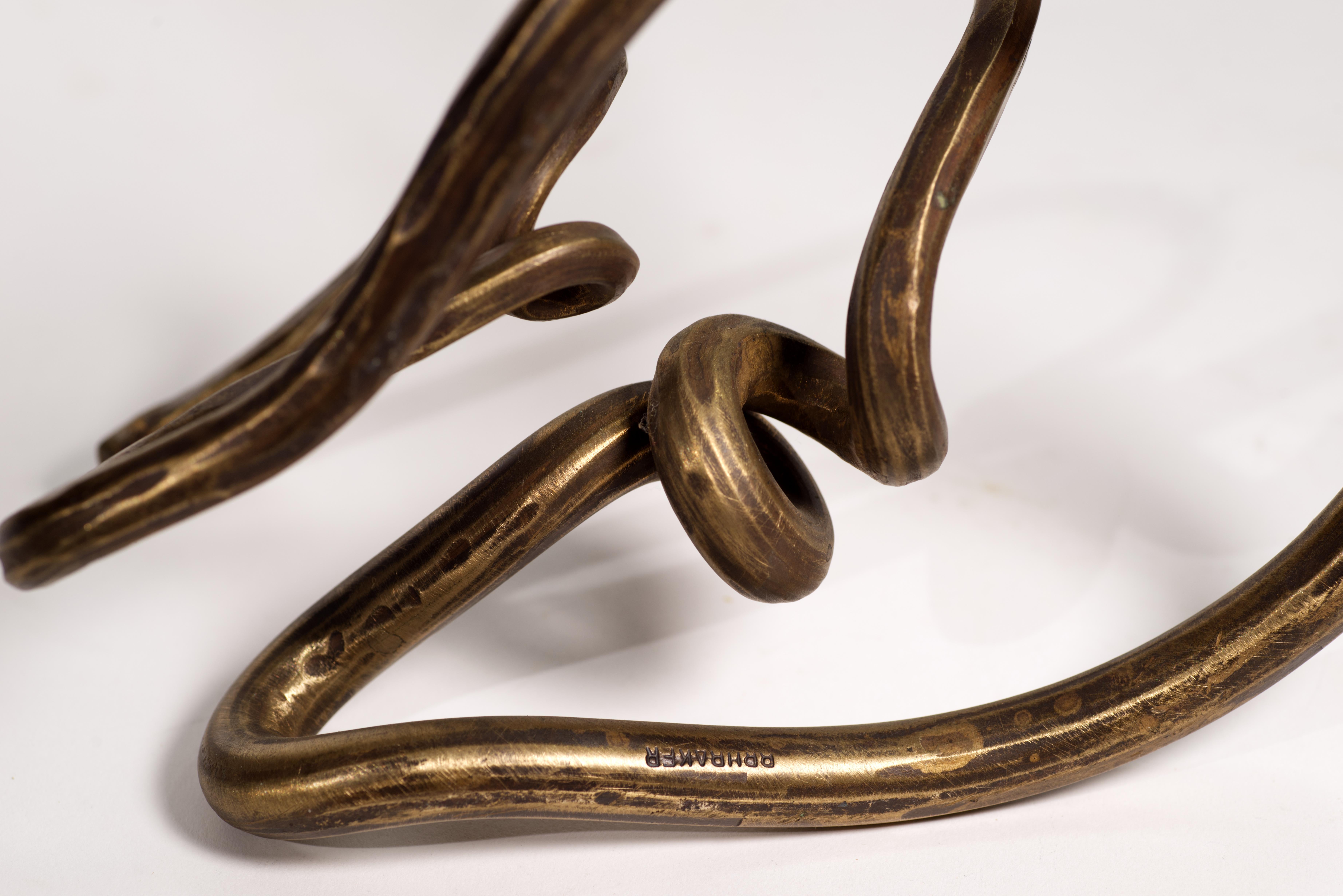 Scultura o portacandele in bronzo forgiato di Jack Brubaker in vendita 2
