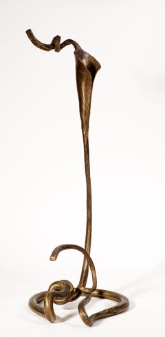 Jack Brubaker Forged Bronze Sculpture or Candle Holder
