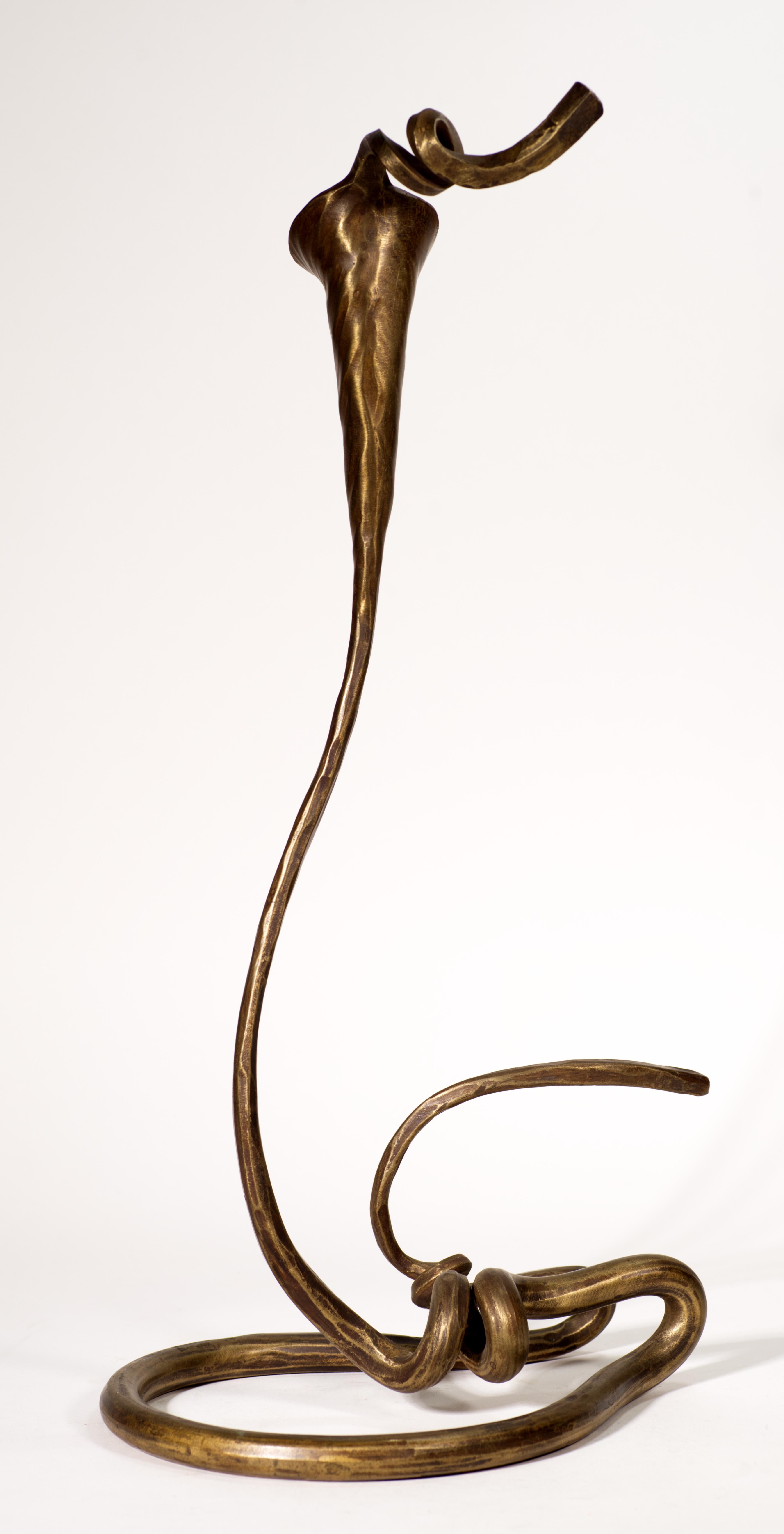 Americano Scultura o portacandele in bronzo forgiato di Jack Brubaker in vendita