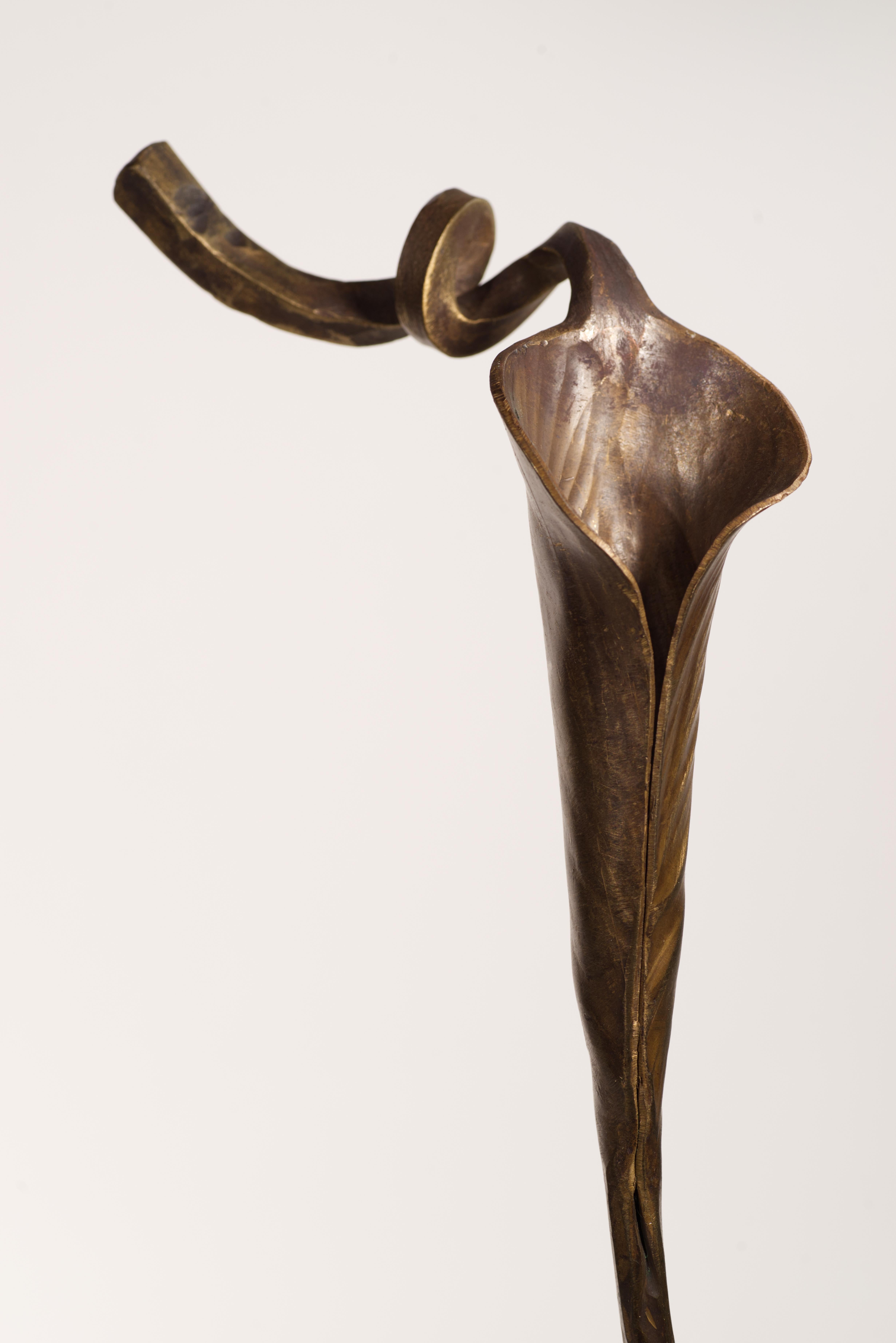 Bronzo Scultura o portacandele in bronzo forgiato di Jack Brubaker in vendita