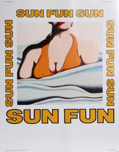 Retro At the Beach, Offset Print by Jack Brusca