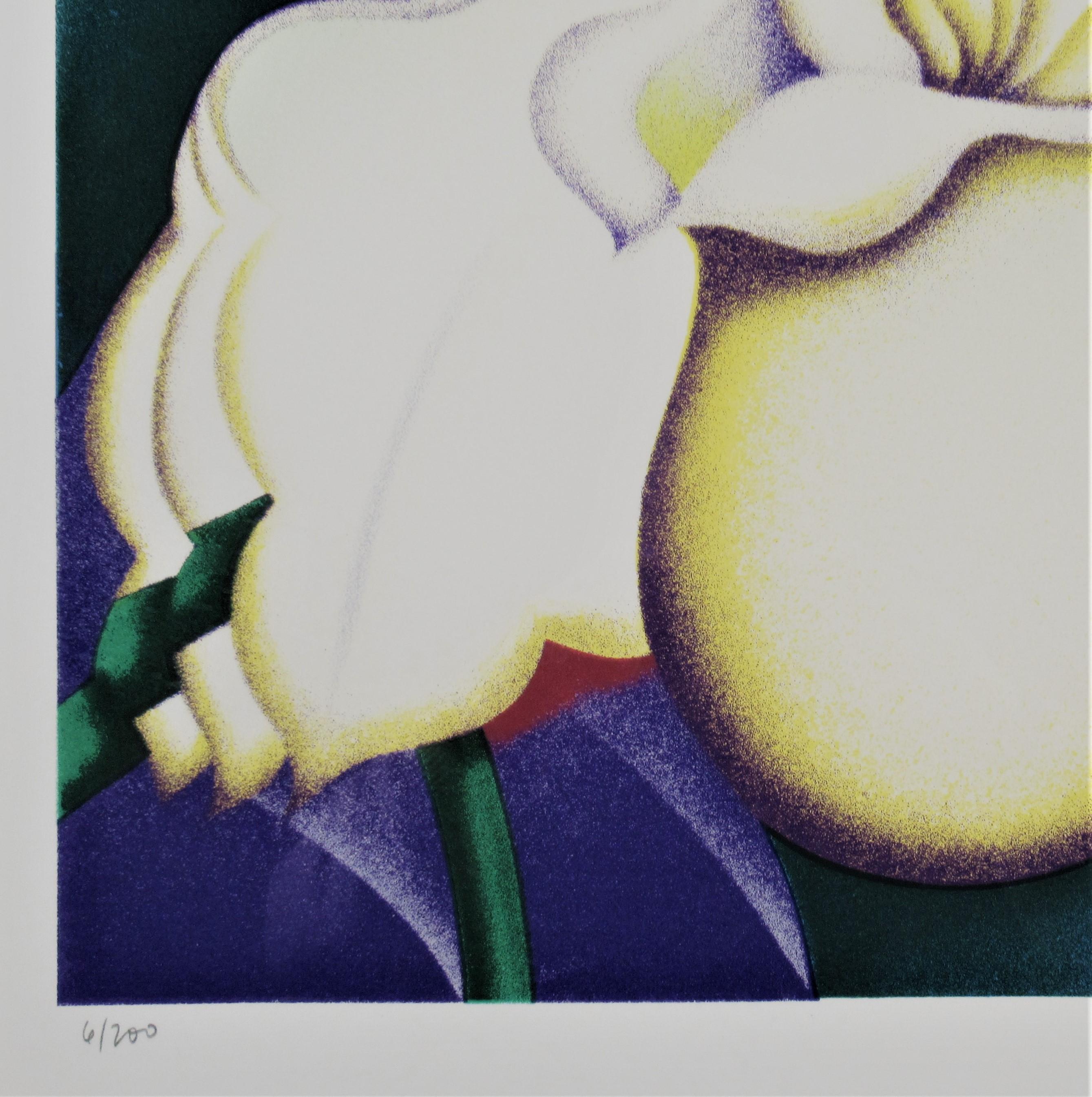 Orchid - Brown Figurative Print by Jack Brusca