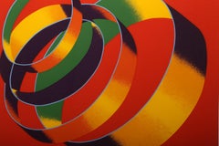 Revolution, Op Art Screenprint by Jack Brusca