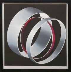 USA, Op Art Screenprint by Jack Brusca