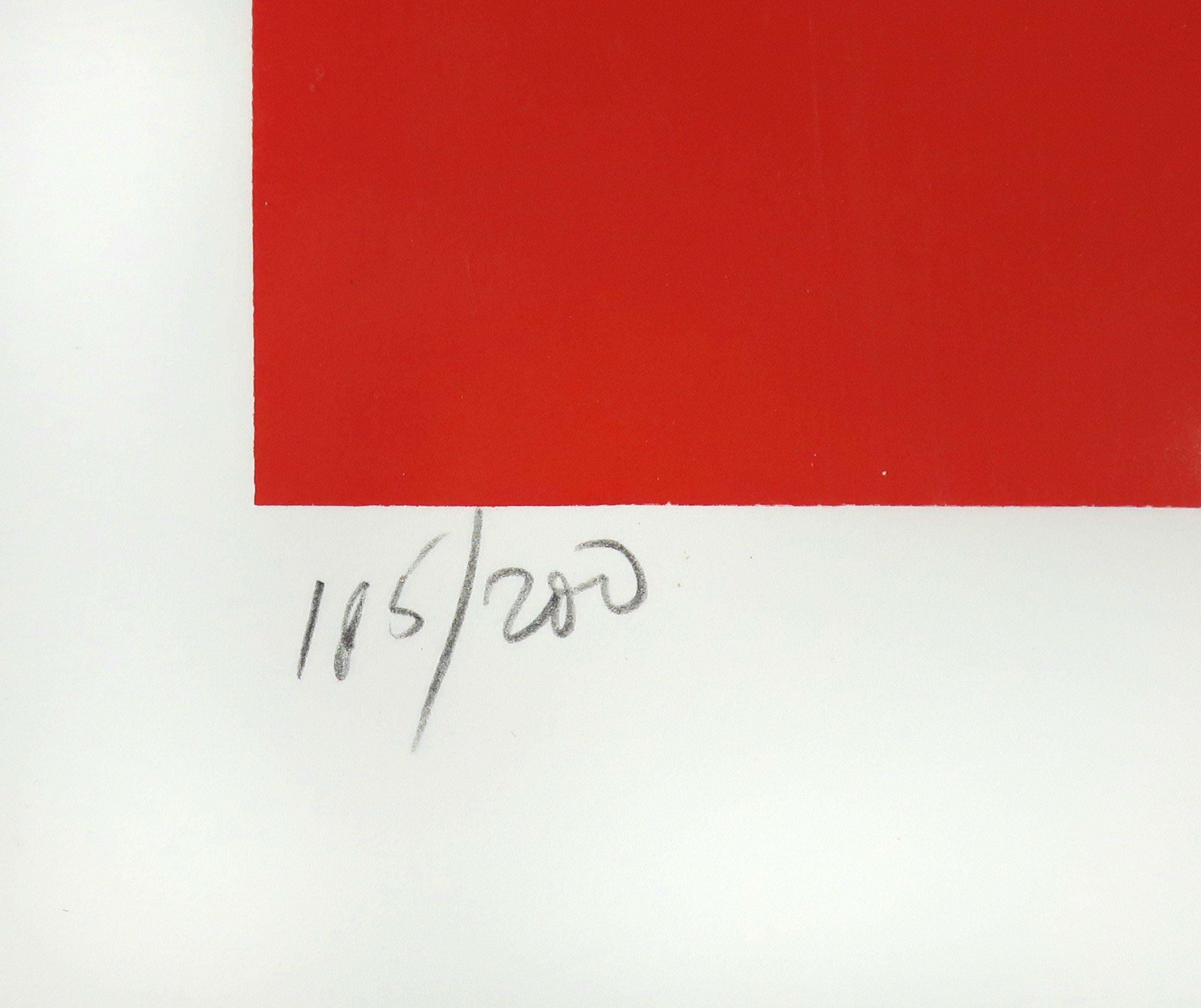Mid-Century Modern Jack Brusca “Revolution” Serigraph, '1978'