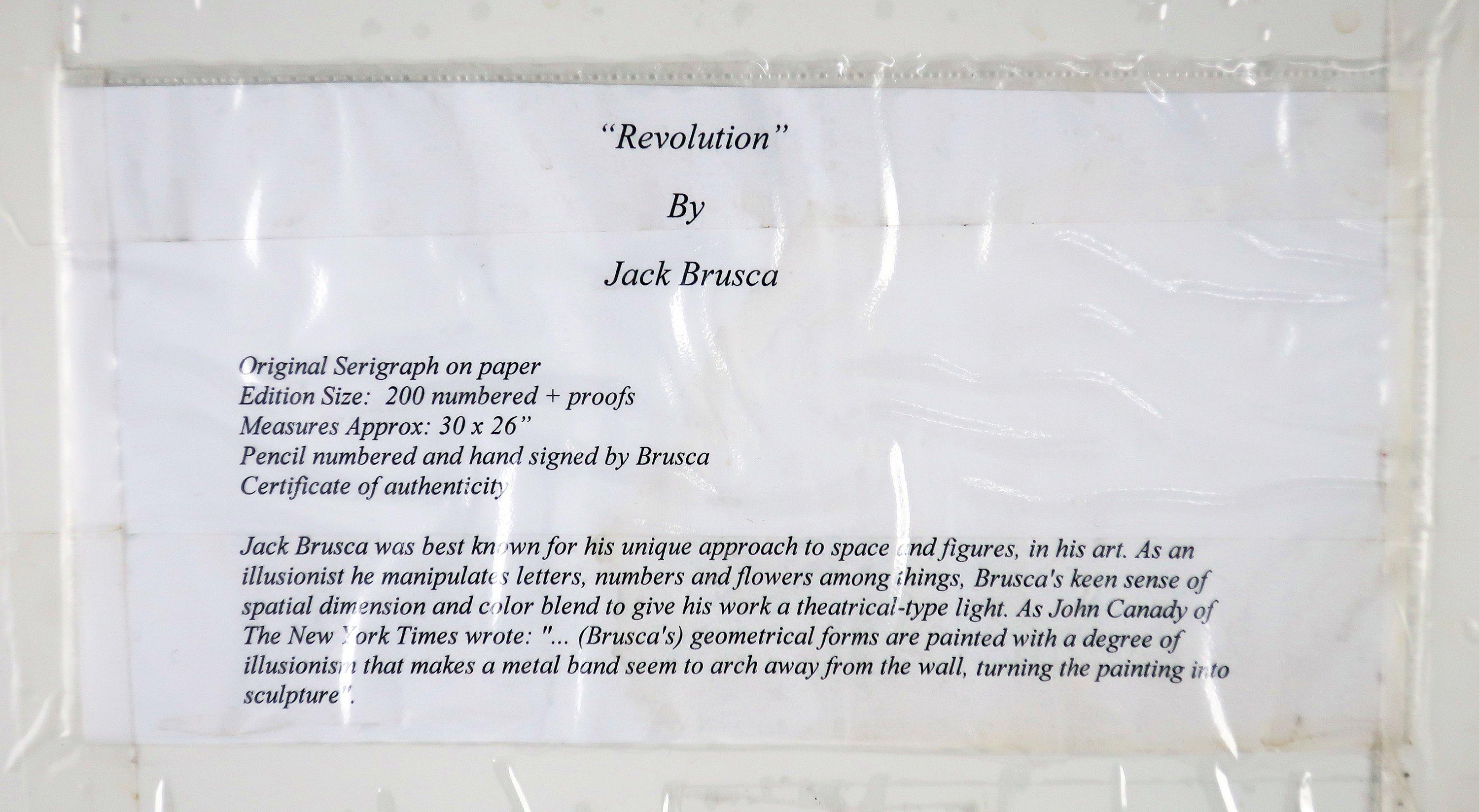 Jack Brusca “Revolution” Serigraph, '1978' 1