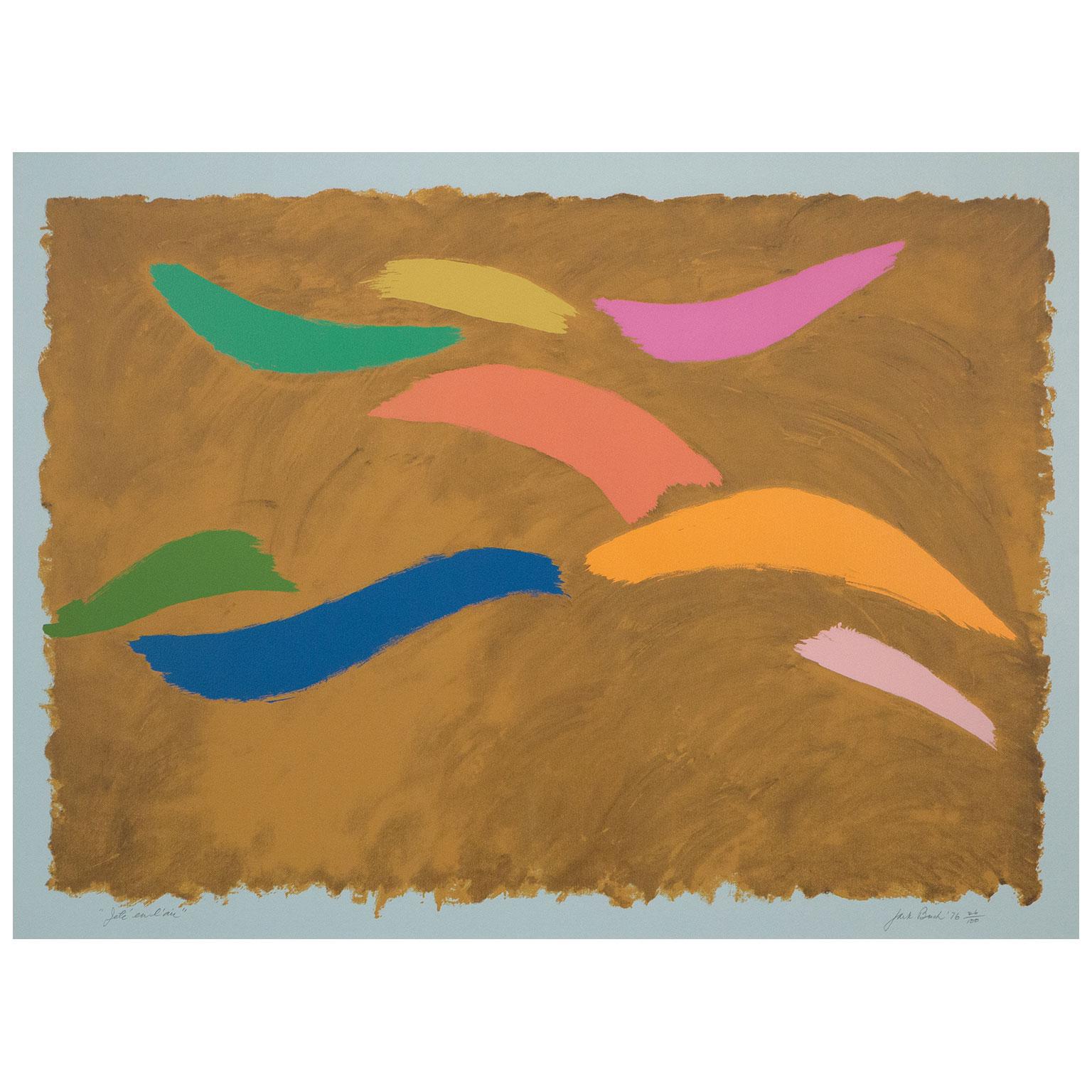 Jeté en L'air - Abstract Print by Jack Bush