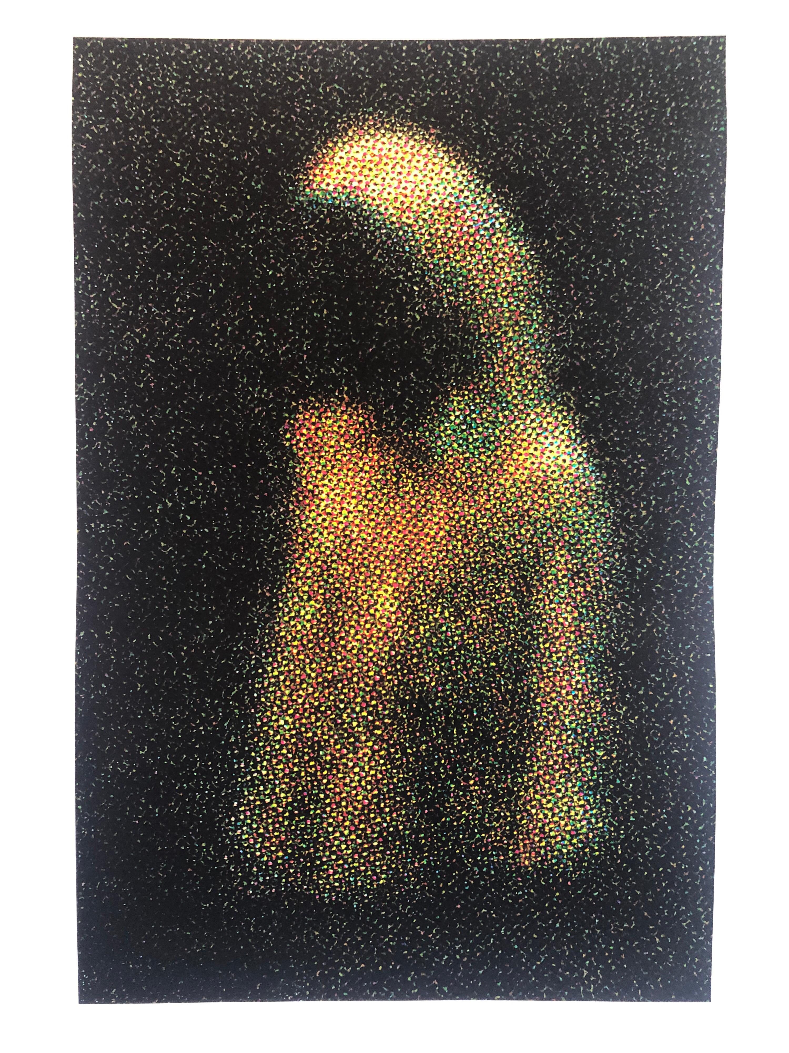 Large Vintage Photo Print Digital Photograph Some People of Kuwait, Arabic Woman - Black Abstract Photograph by Jack Butler