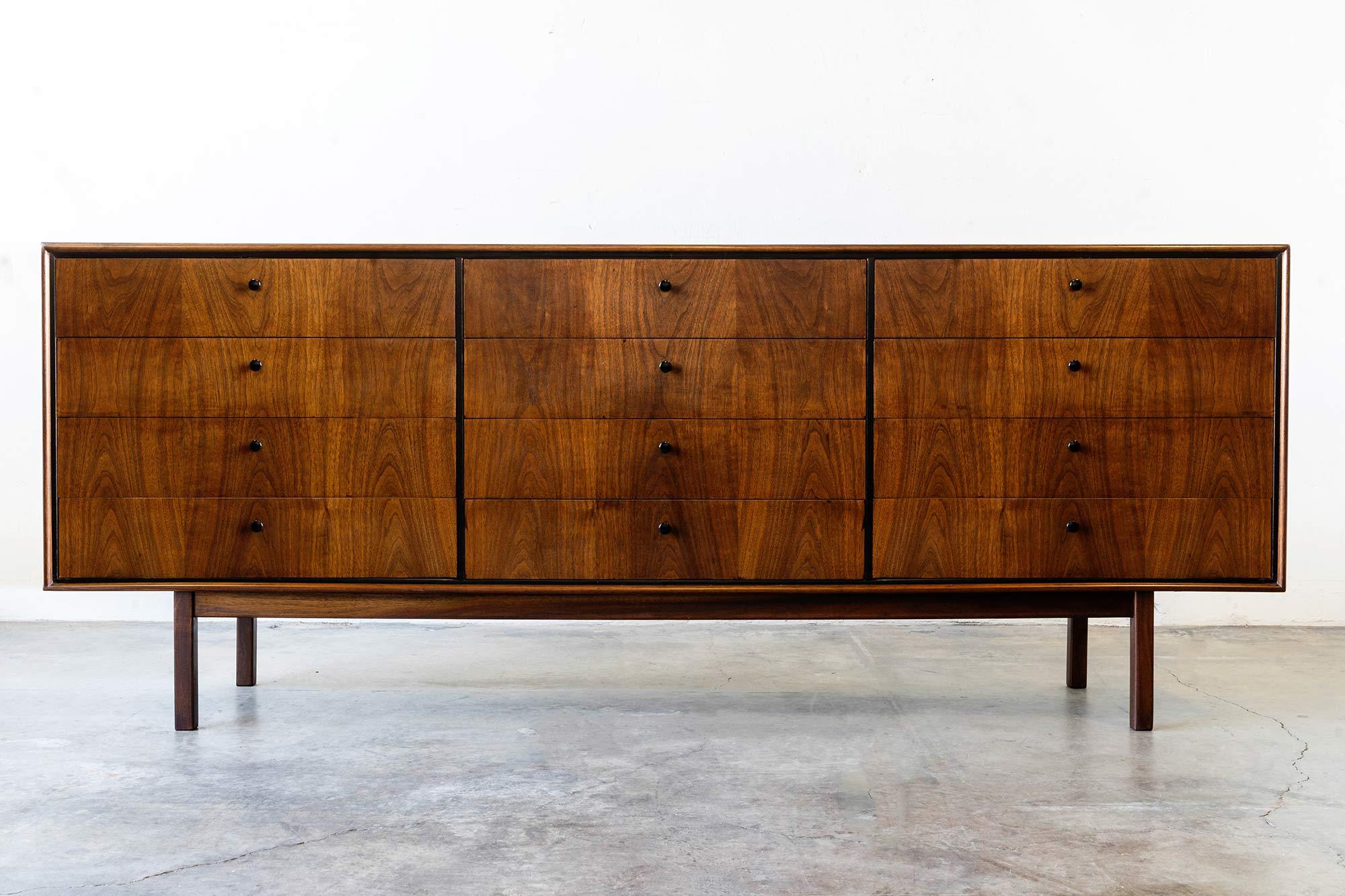 Mid-Century Modern Jack Cartwright 12-Drawer Dresser