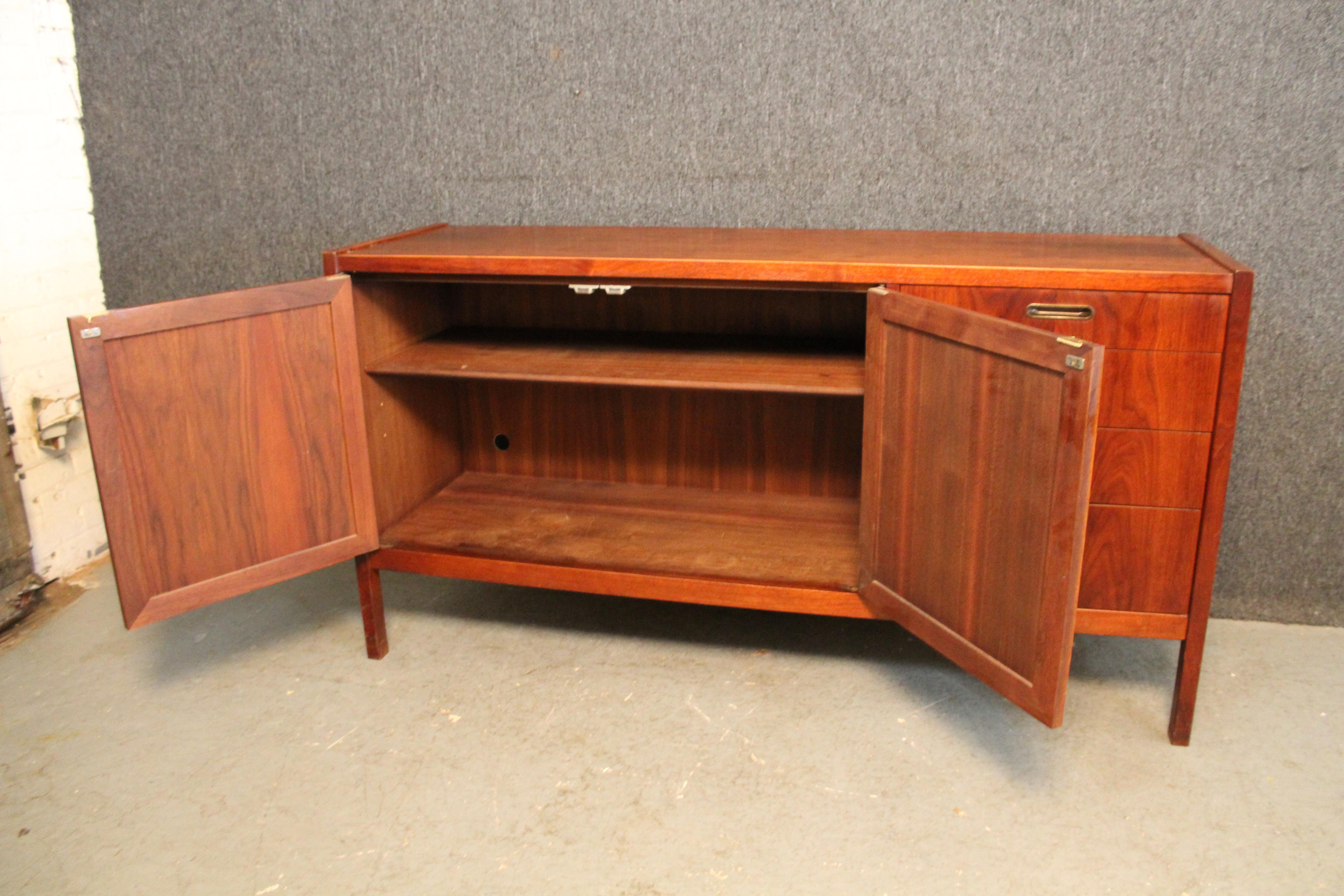 20th Century Jack Cartwright Caned Door Sideboard by Founders For Sale