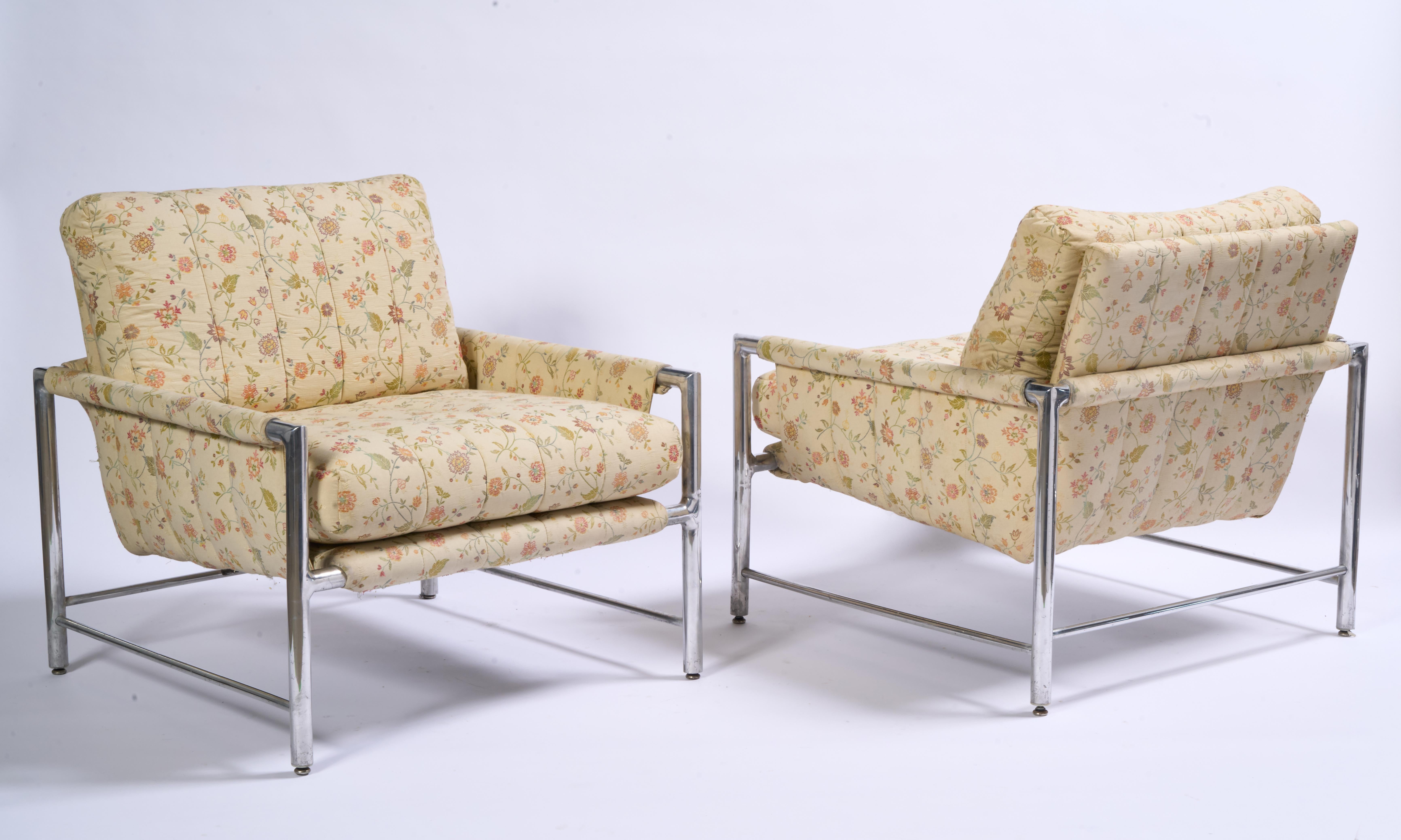 Mid-Century moderno Sedie Jack Cartwright, Alluminio, Fabrice, Una Coppia in vendita