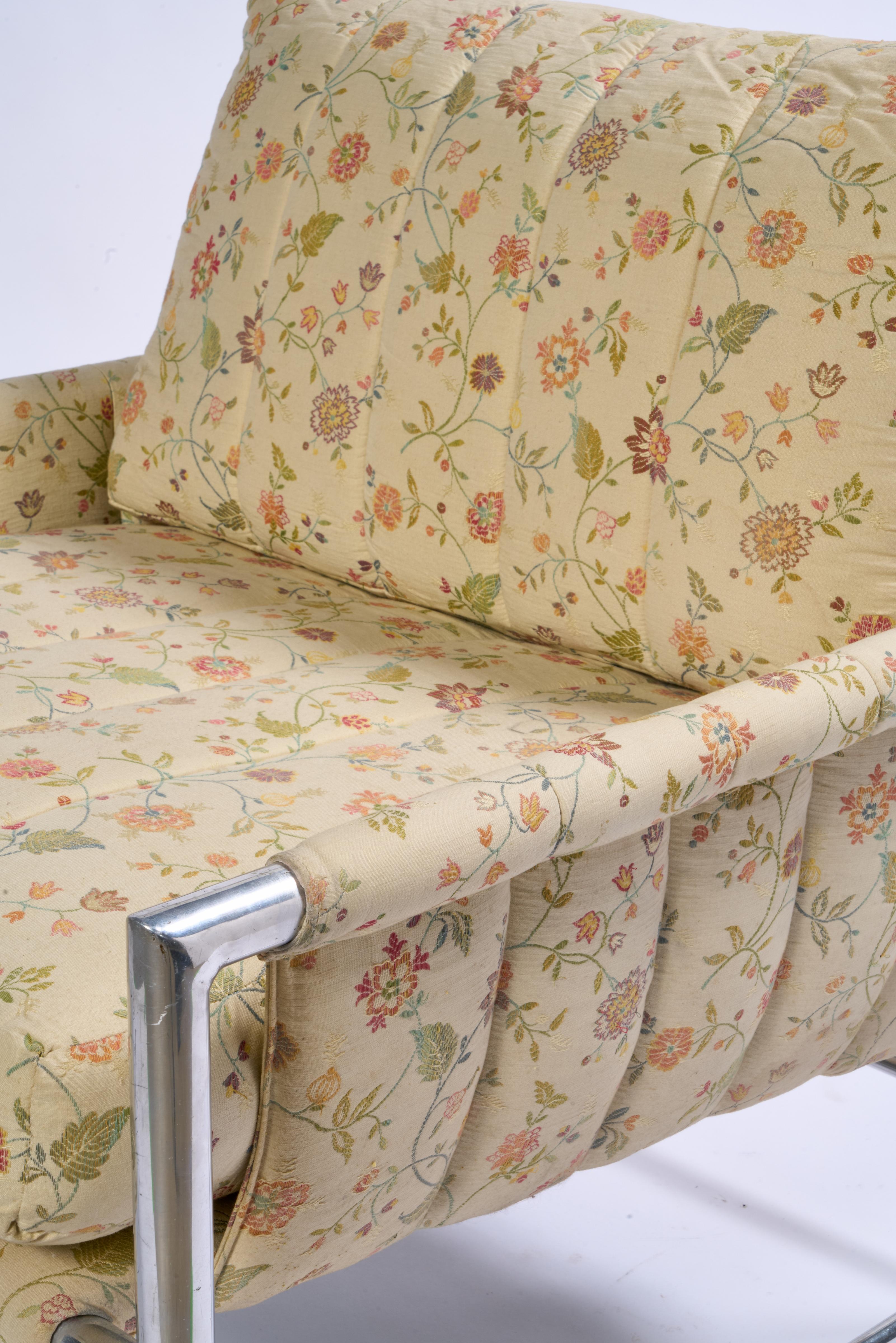 Tessuto Sedie Jack Cartwright, Alluminio, Fabrice, Una Coppia in vendita