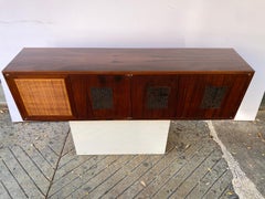 Jack Cartwright for Founders Brazilian Rosewood Wall Mounted Cabinet