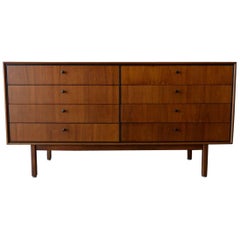Jack Cartwright for Founders Eight-Drawer Walnut Dresser, circa 1960