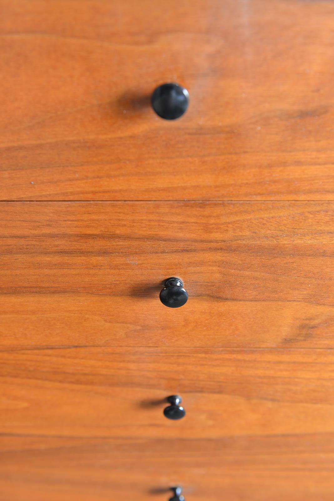 Jack Cartwright for Founders Furniture Walnut and Cane Cabinets, circa 1960 5