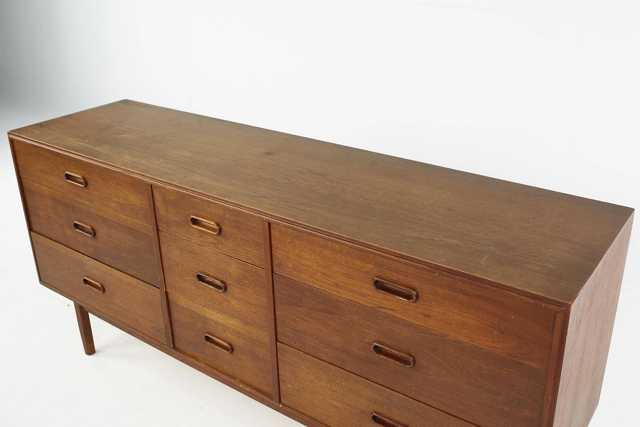 American Jack Cartwright for Founders Mid Century Lowboy Dresser