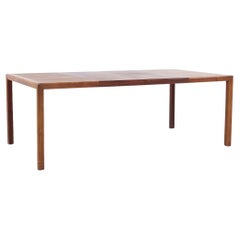 Jack Cartwright for Founders Mid Century Walnut Expanding Dining Table 2 Leaves