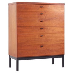 Jack Cartwright für Founders Hochkommode aus Nussbaumholz, Mid-Century
