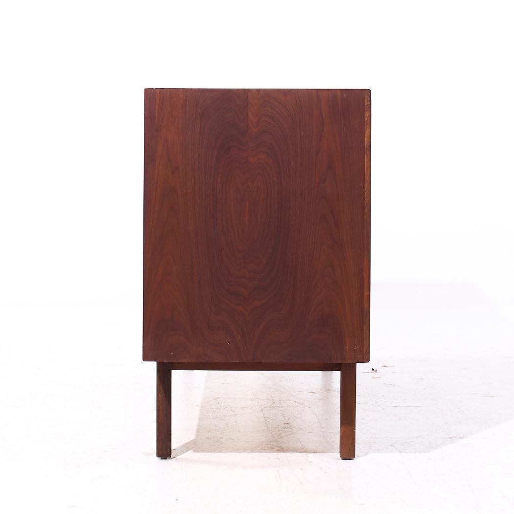 American Jack Cartwright for Founders Mid Century Walnut Lowboy Dresser For Sale