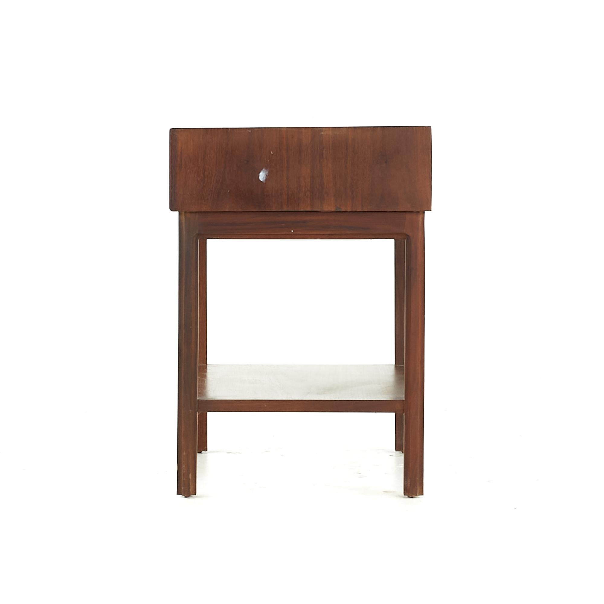 Late 20th Century Jack Cartwright for Founders Midcentury Walnut Nightstand For Sale