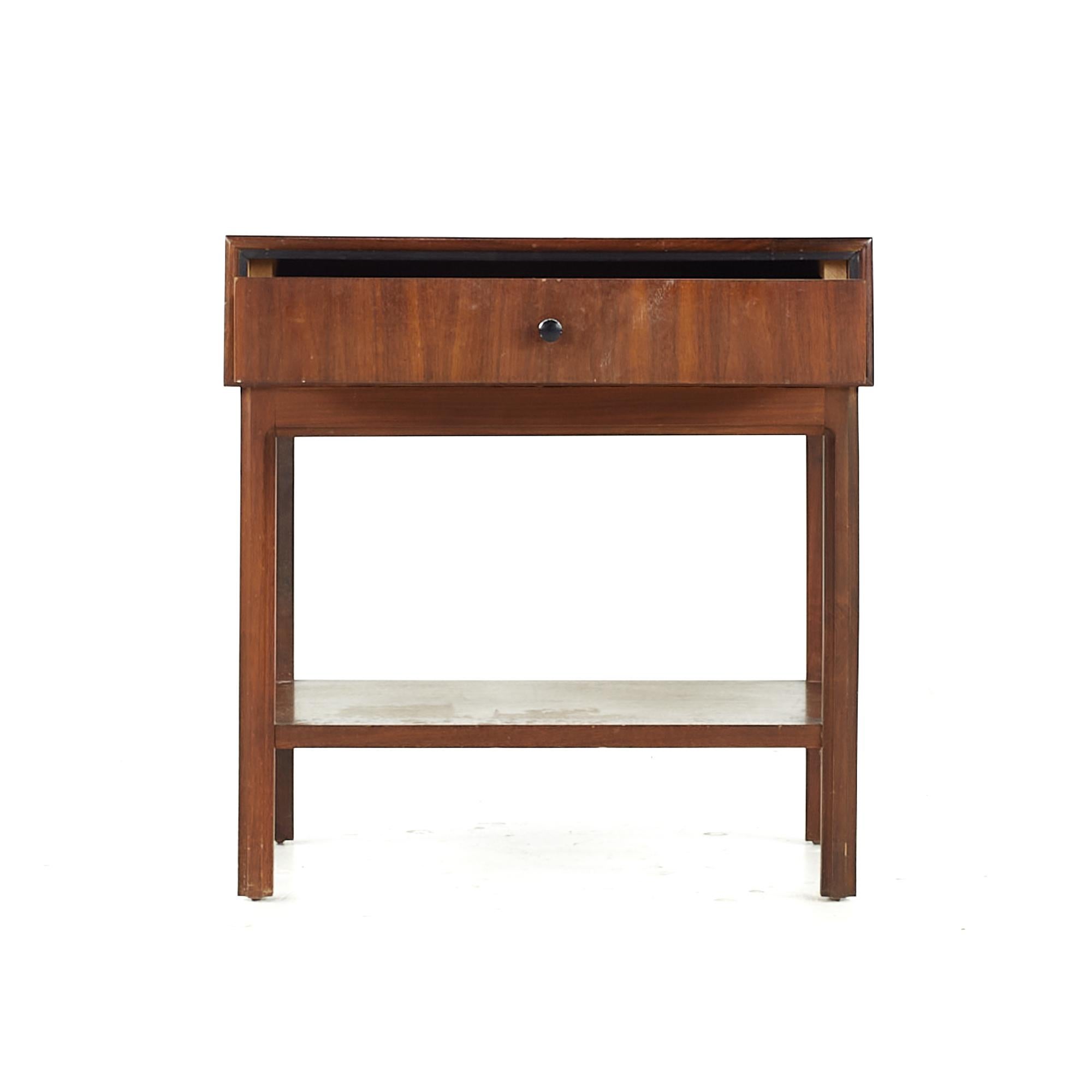 Jack Cartwright for Founders Midcentury Walnut Nightstand For Sale 2