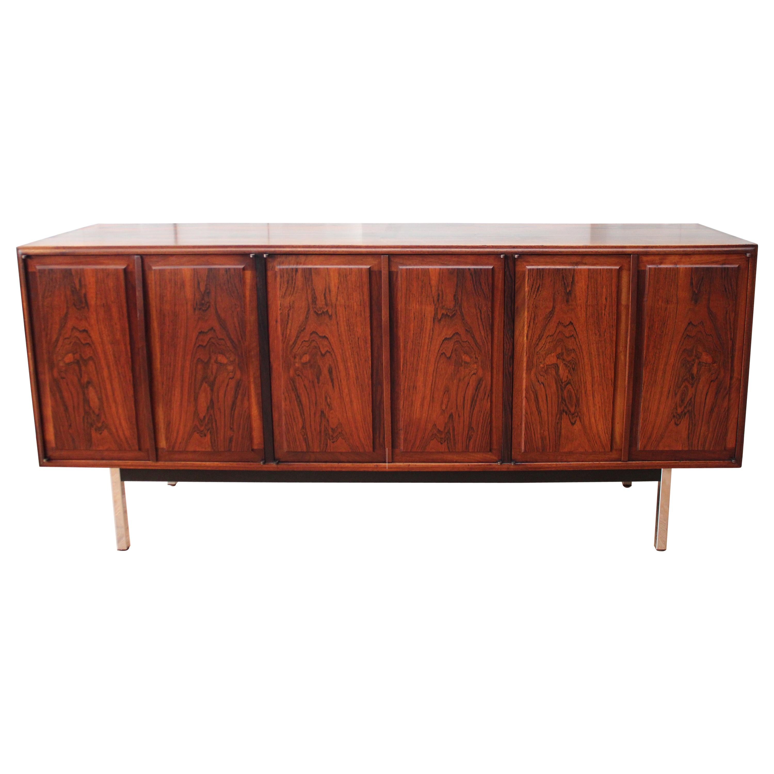 Jack Cartwright for Founders Rosewood Credenza For Sale