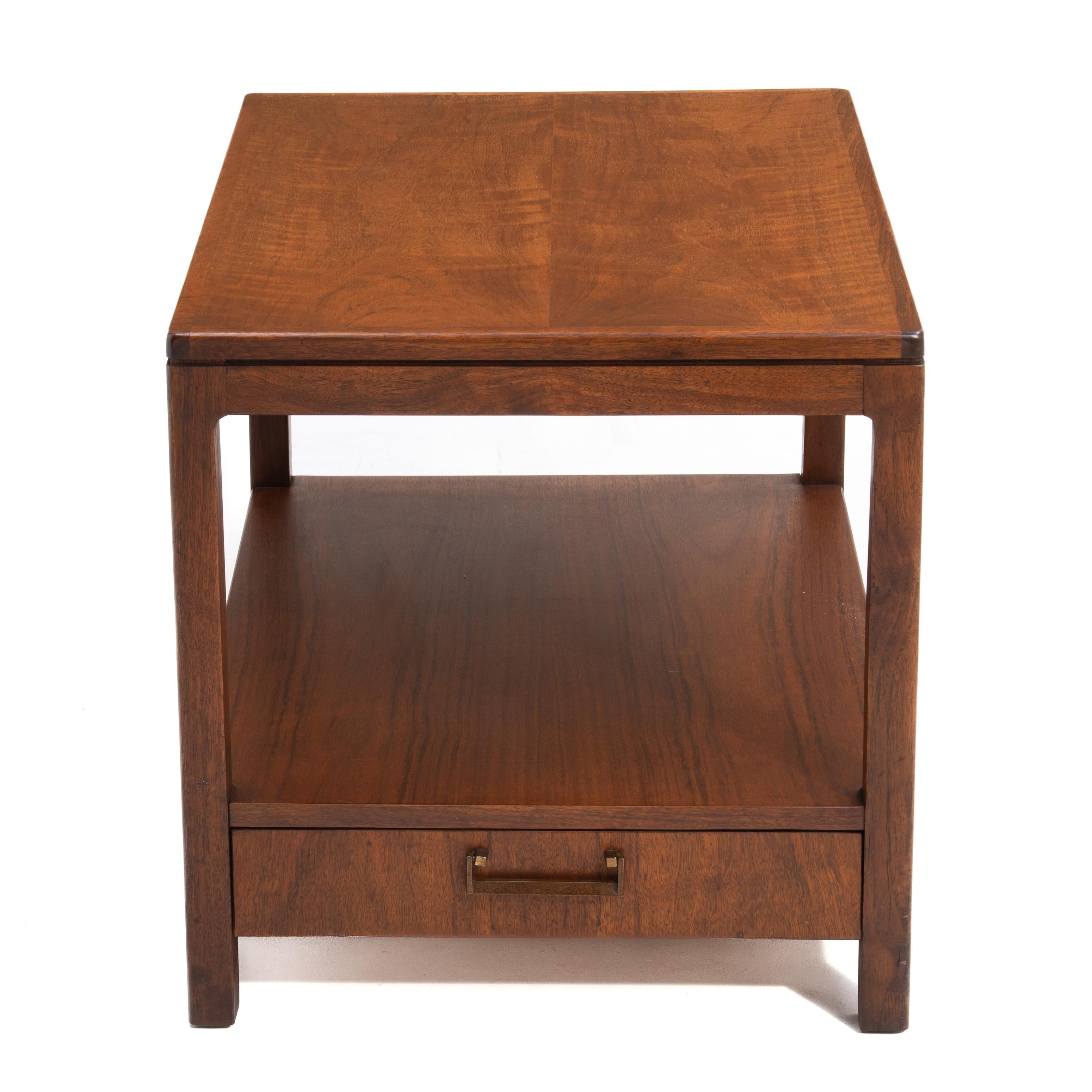 Late 20th Century Jack Cartwright Founders Furniture Night Stand End Table Single Drawer Mid-Centu For Sale