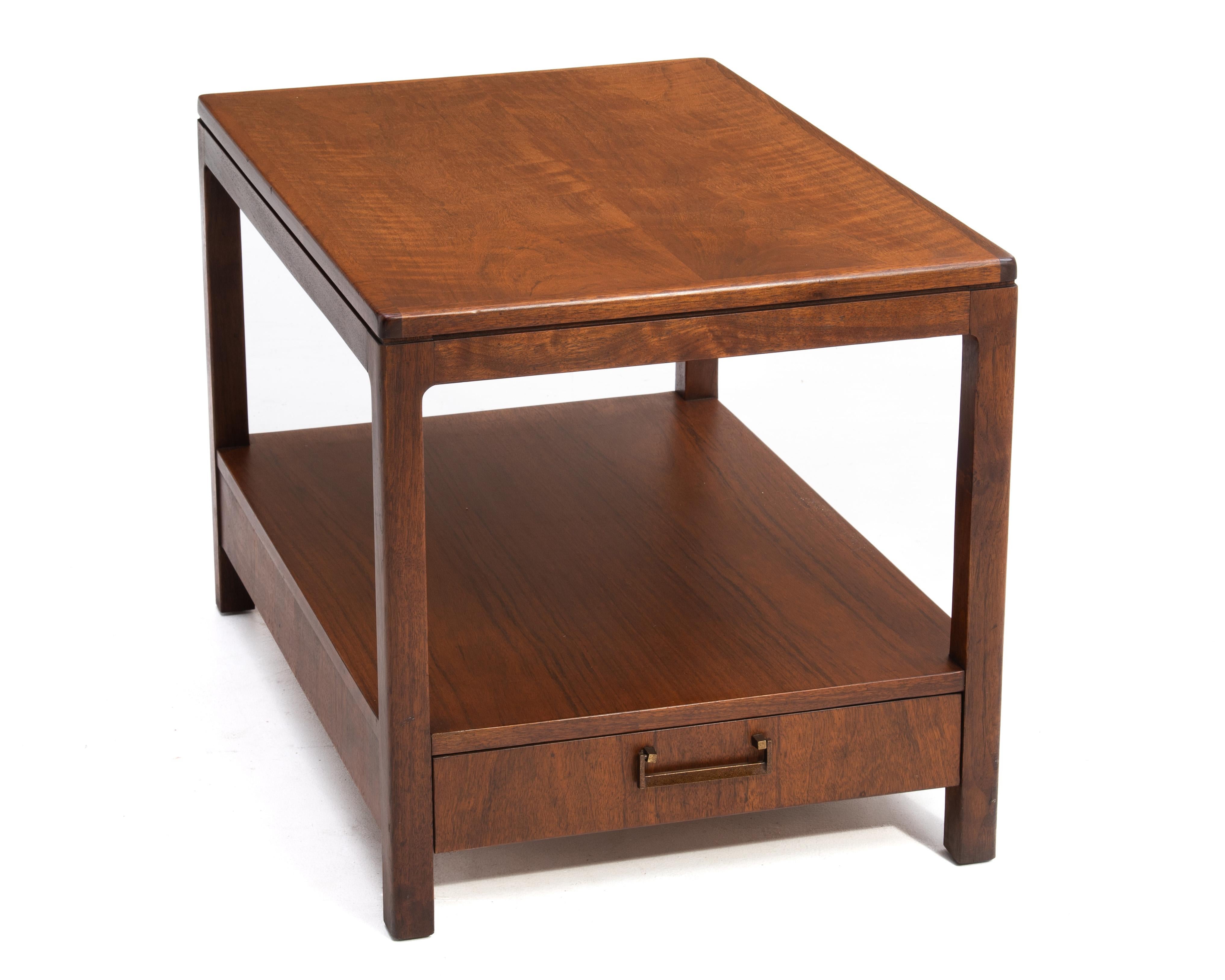 Metal Jack Cartwright Founders Furniture Night Stand End Table Single Drawer Mid-Centu For Sale