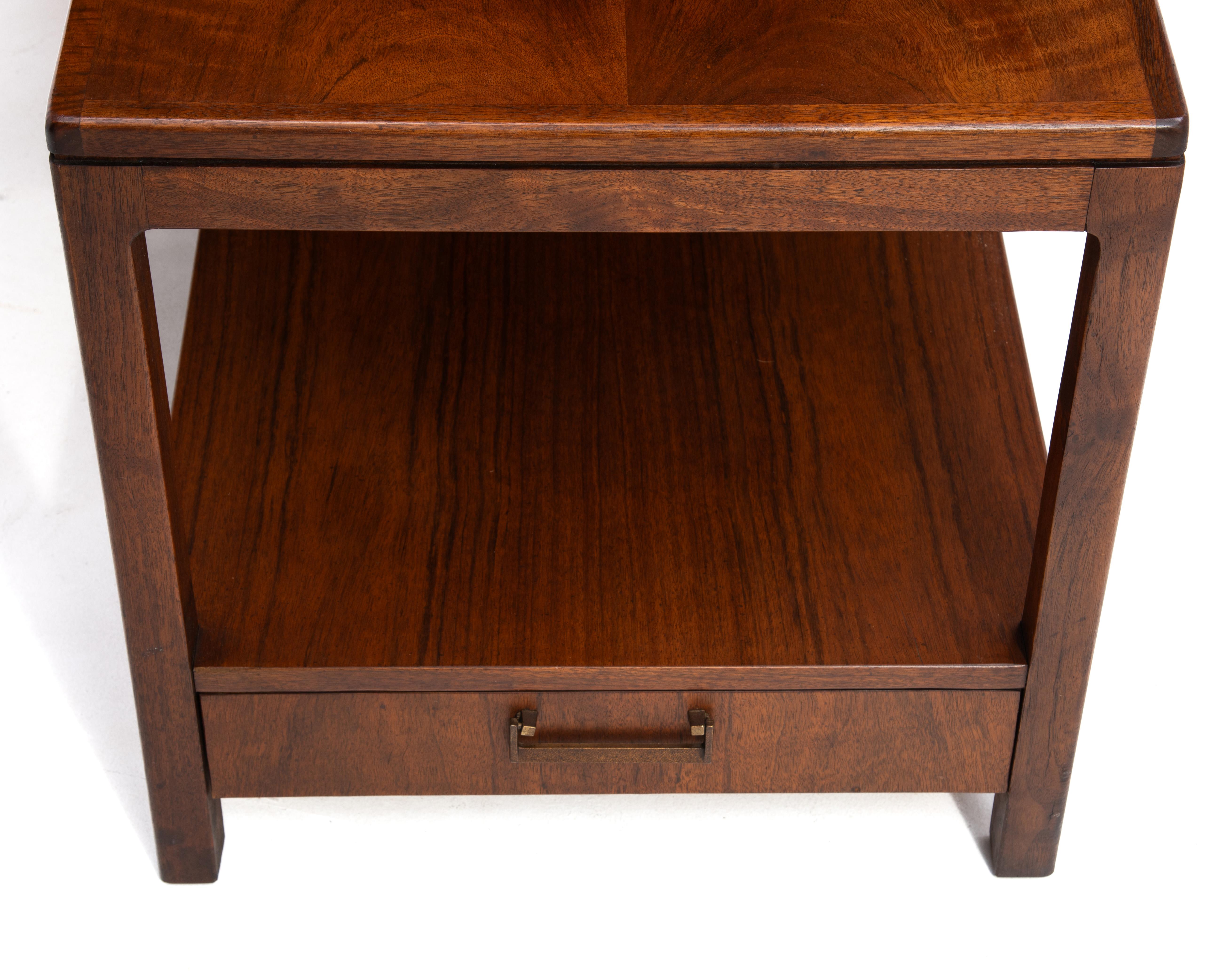 Jack Cartwright Founders Furniture Night Stand End Table Single Drawer Mid-Centu For Sale 2