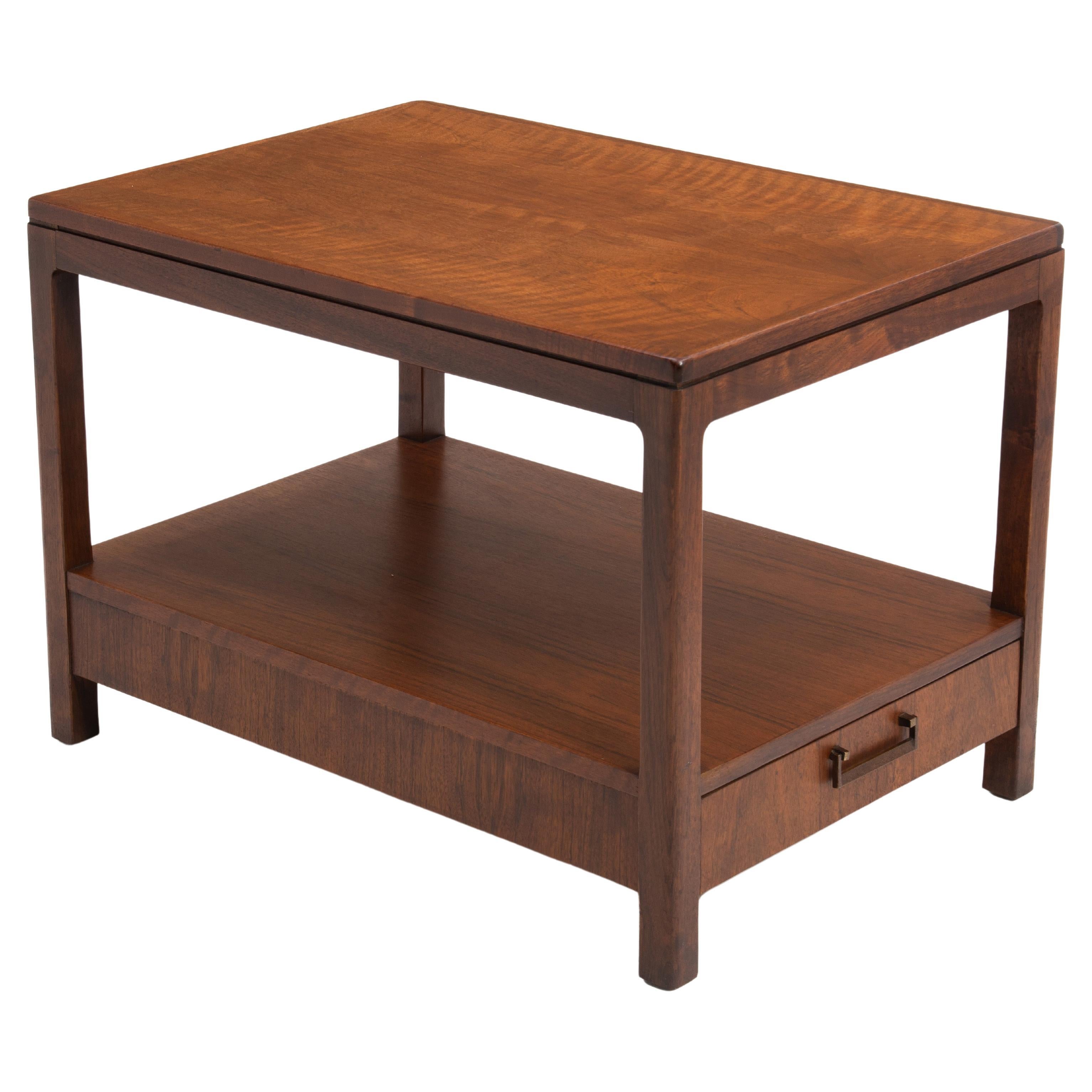 Jack Cartwright Mueble Founders Mesita de noche Mesa auxiliar Cajón sencillo Mediados de siglo