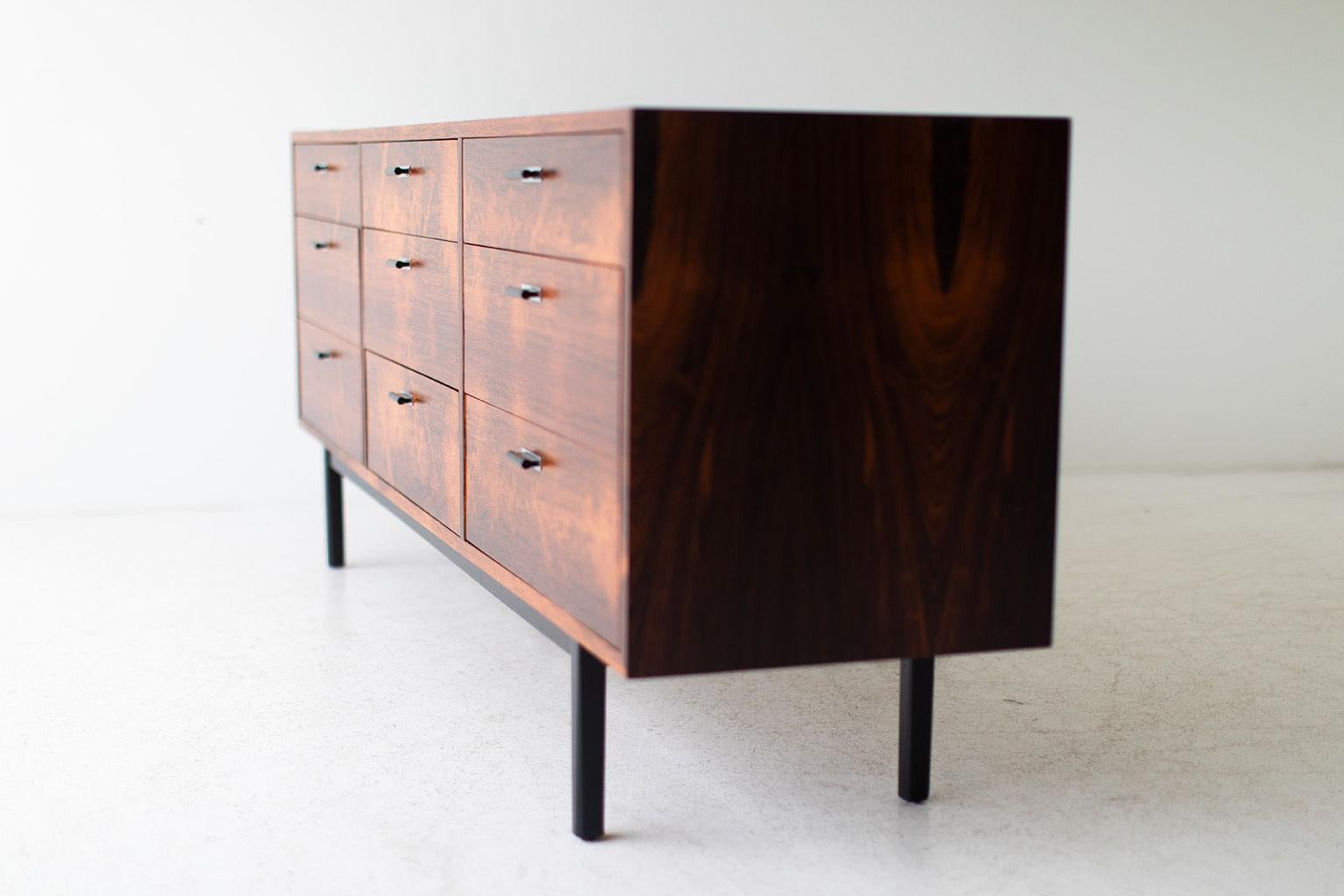 Mid-20th Century Jack Cartwright Rosewood Credenza / Dresser for Founders Furniture