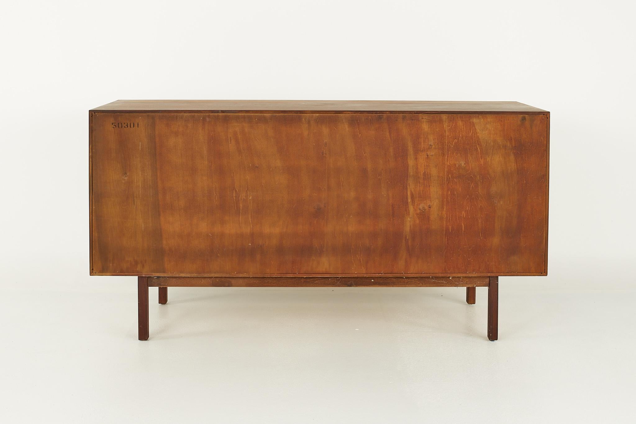 Jack Cartwright Style Founders Mid Century Cane Front Credenza with Hutch 10