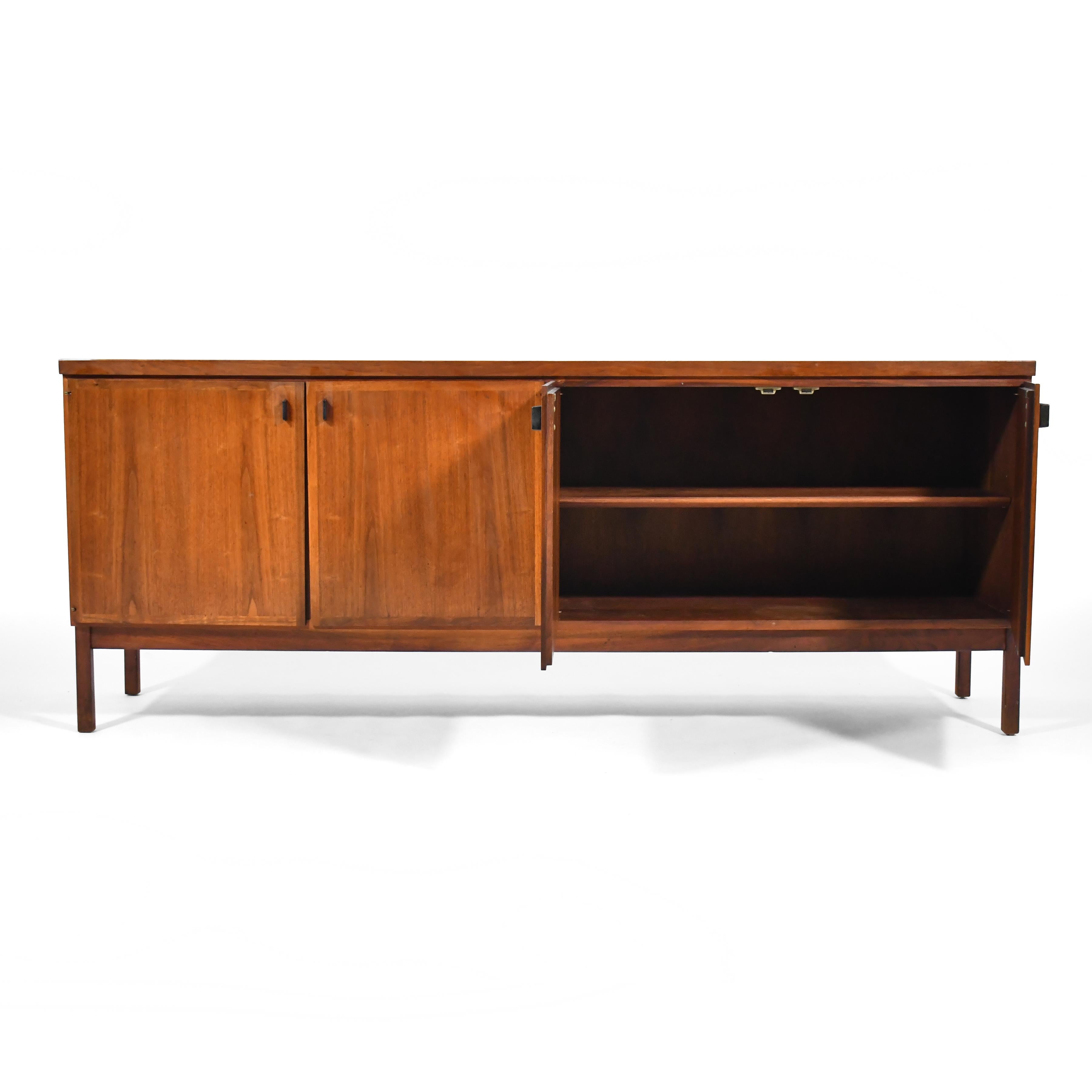 Mid-Century Modern Jack Cartwright Walnut Credenza by Founders For Sale