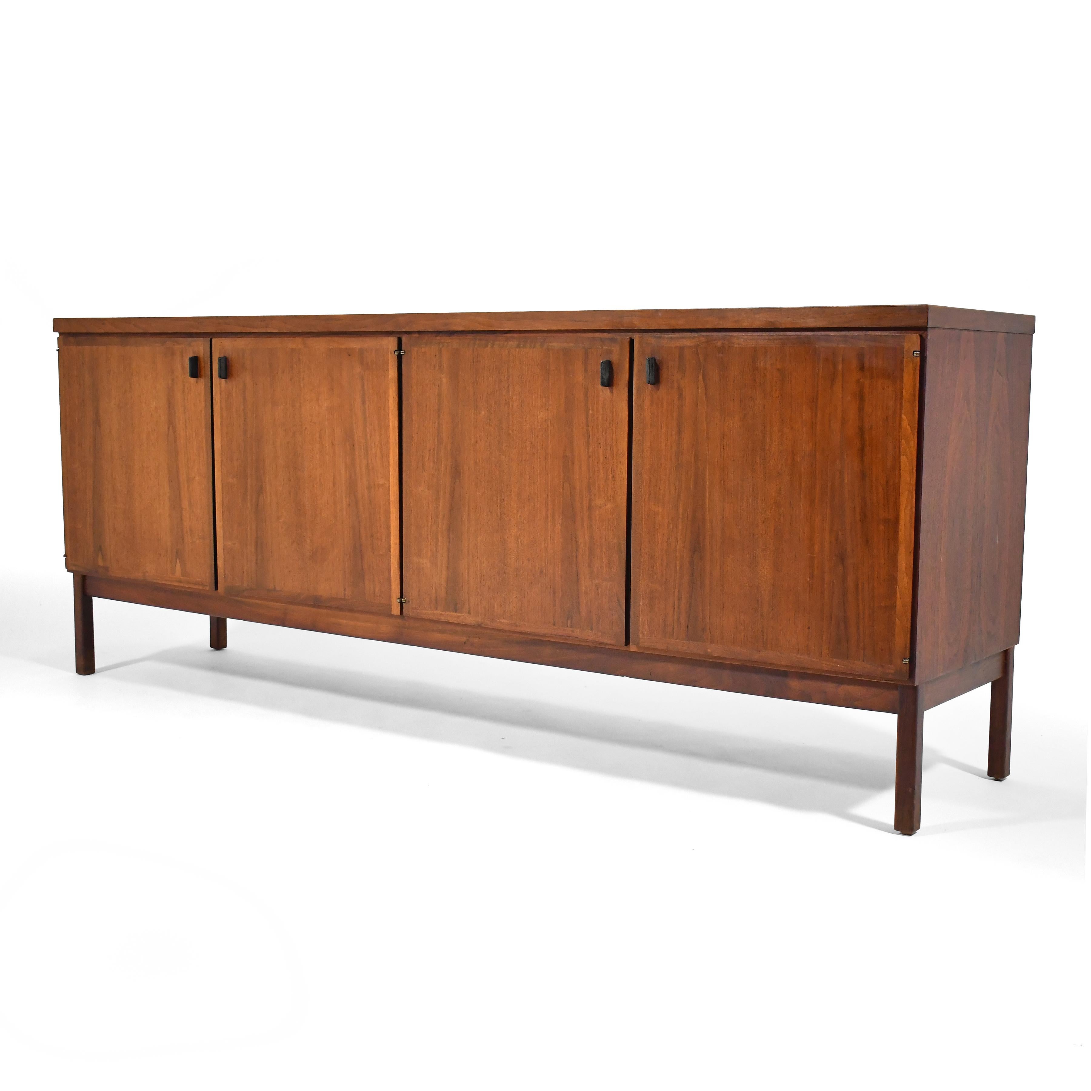 Mid-20th Century Jack Cartwright Walnut Credenza by Founders For Sale
