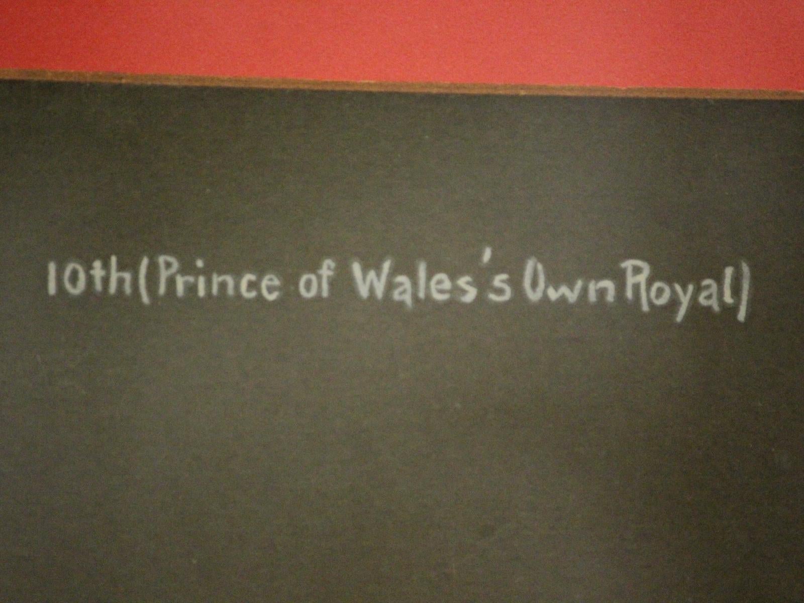 „The Chainy 10th“ (Prince Of Wales's Own Royal) Gouache von Jack Challenor im Angebot 1