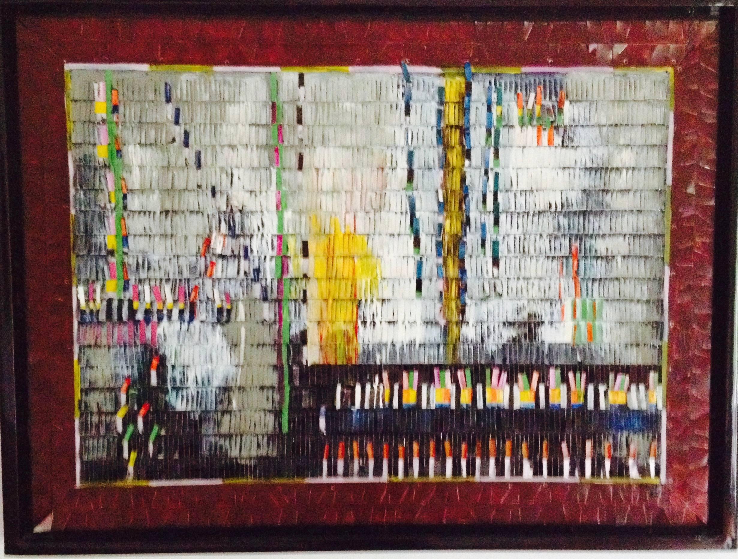Flashing Light- Tin and oil 37 X 50 - Mixed Media Art by Jack Clift
