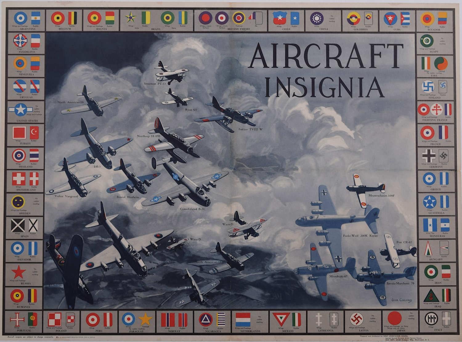 Print di Jack Coggins - Poster originale della Seconda Guerra Mondiale, insegna di un aereo