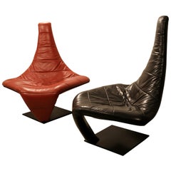 Vintage Jack Crebolder Lounge Chair "Turner" for Harvink, Dutch Design, 1982
