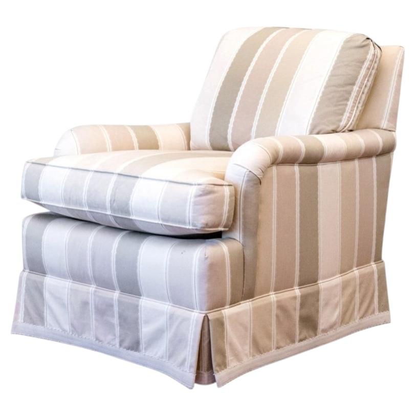 Jack Fhillips Upholstered Club Chair For Sale